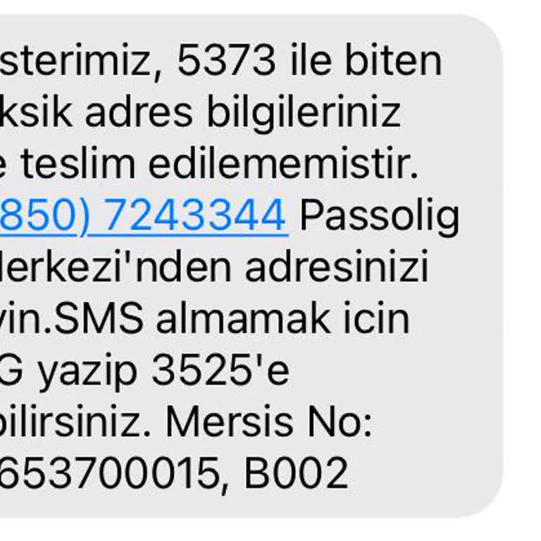 Passolig Kartı Teslimat Sorunu