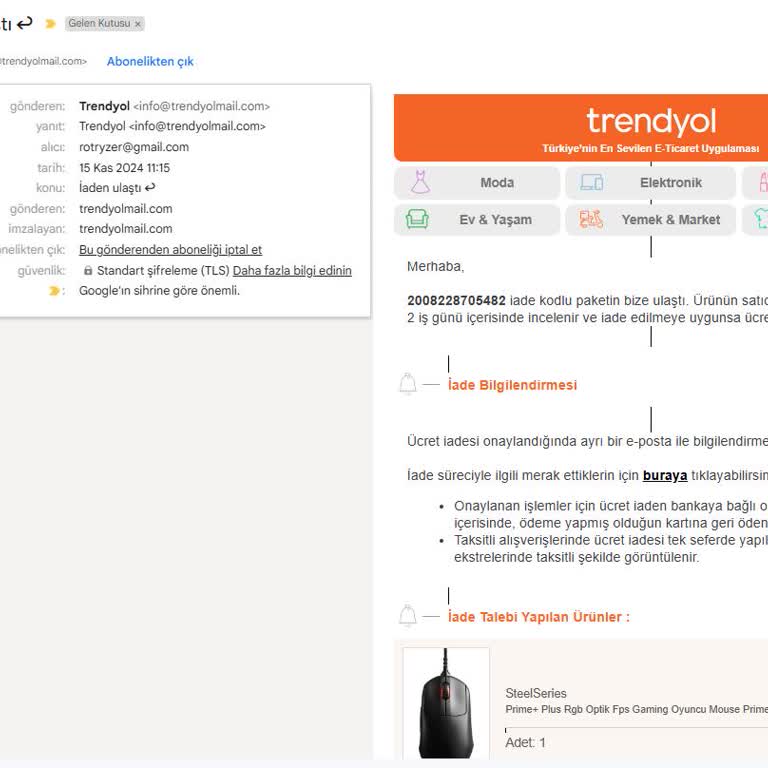 Trendyol Ve SteelSeries İle Yaşadığım Müşteri Hizmetleri Kabusu