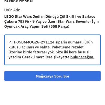 Epttavm Riseas Market Şikayeti