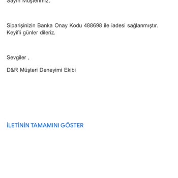 Sipariş İadesinde Yaşanan Karmaşa Ve İletişim Sorunları