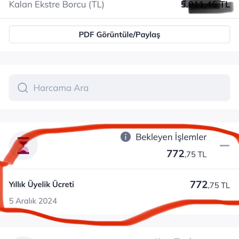 Kredi Kartı Üyelik Ücreti İadesi Talebi