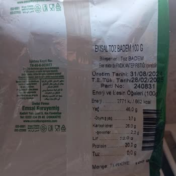 Kuruyemişte Plastik Parça Tehlikesi