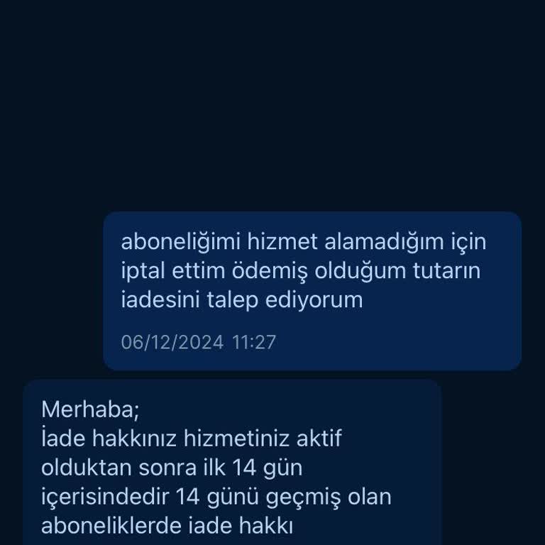 İnternet Hizmeti İptal Talebine Yanıt Alınamaması
