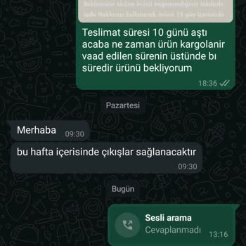Sipariş Verdim, Kargo Hâlâ Ortada Yok