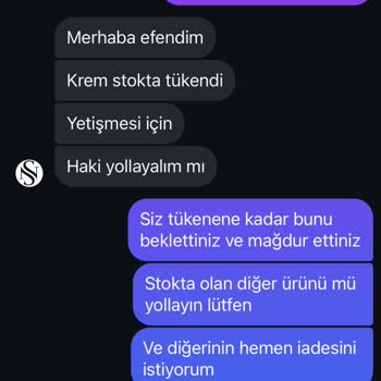 Sipariş Gecikmesi Ve İade Talebi