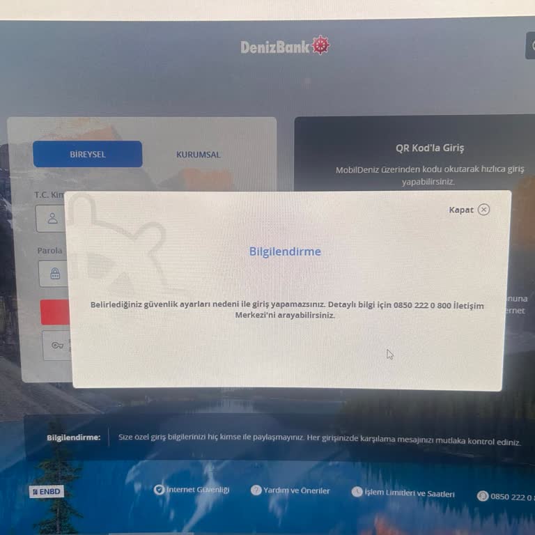 Denizbank Güvenlik Önlemi Mağduriyeti