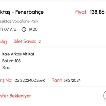 Maç Bileti Transfer Sorunu Ve İade Talebi