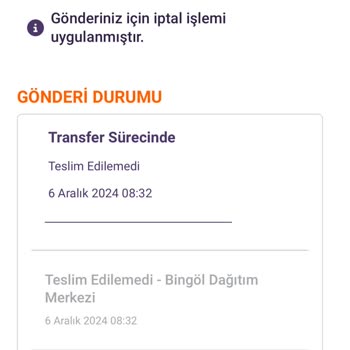 İptal Edilen Sipariş Ve Ulaşılamayan Müşteri Hizmeti