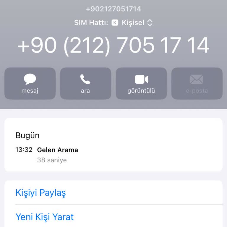 Bilinmeyen Numaradan Gelen Şüpheli Arama