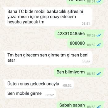 Hesabımdan İzinsiz Para Transferi