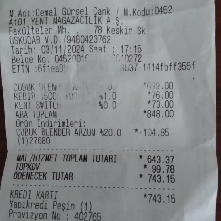 Arızalı Blender Ve Eksik Garanti Belgesi Sorunu