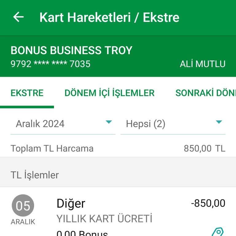 Yıllık Kart Ücreti İadesi Talebi Ve Garanti Bankası İle İlişkiyi Kesme Tehdidi