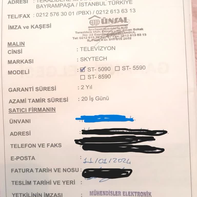Skytech Televizyon Servis Süreci Mağduriyeti