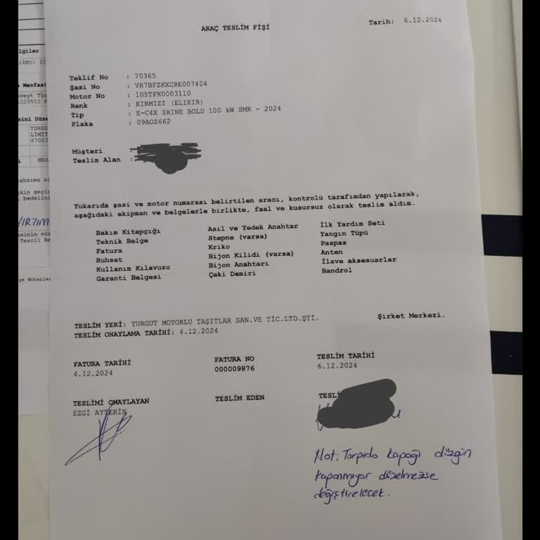 Sıfır Araçta Kronik Sorunlar Ve Bayi Ciddiyetsizliği