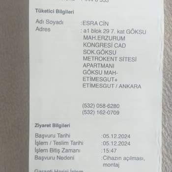 Hasarlı Ürün Ve Yetersiz Müşteri Hizmeti