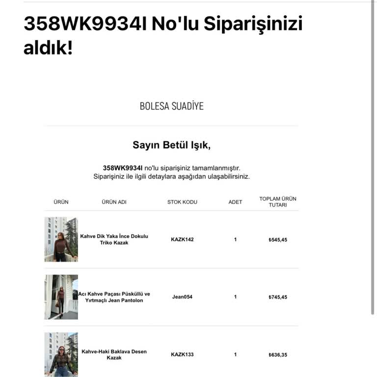 Kargo Bilgisi Ve İletişim Sorunu