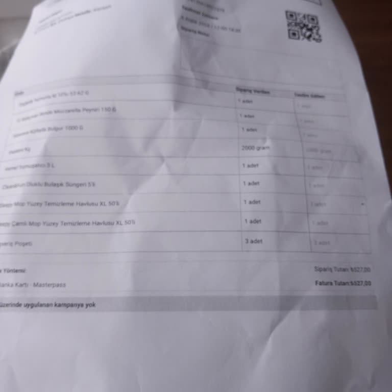 Eksik Ürün Teslimatı Sorunu
