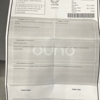 Robot Süpürge Arızası Ve Kötü Müşteri Hizmeti