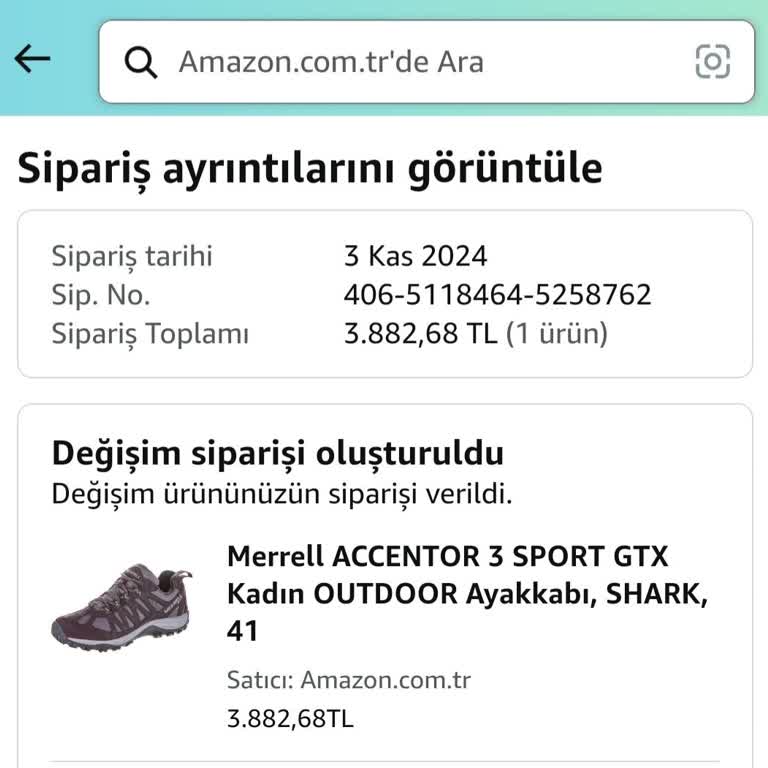 Amazon Göre-Tex Özellikli Ayakkabıda Su Geçirme Ve İade Sorunu