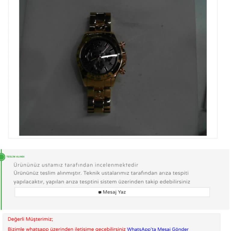 Philipp Plein Saatte İlk Kullanımda Kararma Ve Çizikler