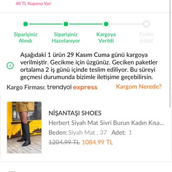 Kargom Gelmeden İade Süreci Başladı