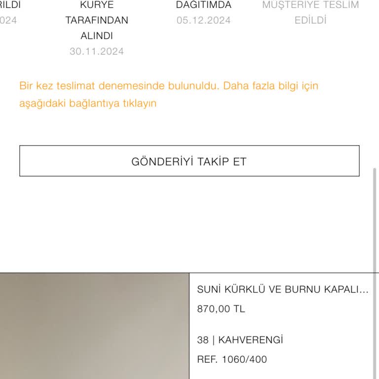 Zara Kargo Teslimatında İletişim Sorunu Ve Mağduriyet