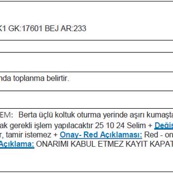 Enza Home'dan Aldığım Kusurlu Koltukta Üretim Hatası