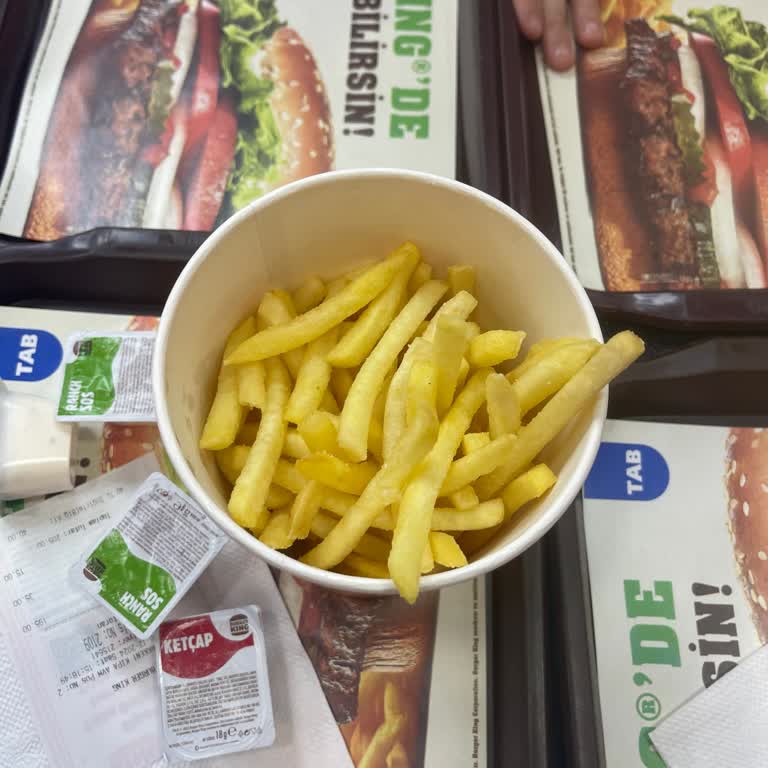 Burger King'de Eksik Patates Sorunu