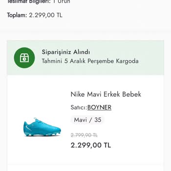 Boyner Online Mağazasında Yavaş Kargo Süreci
