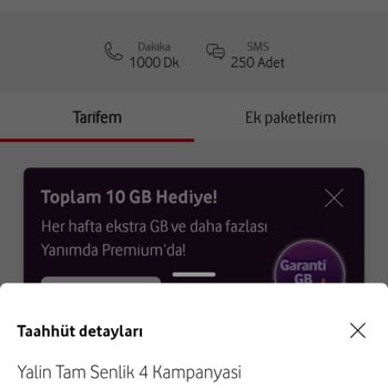 Vodafone Tarifesi Fiyat Farkı Mağduriyeti