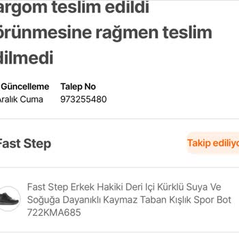 Kayıp Sipariş Ve Yanıltıcı Teslimat Beyanı