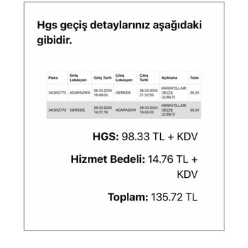Enterprise'ın Geçmişe Dönük HGS Ücreti Şoku