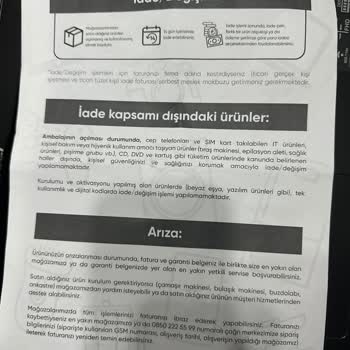 Teknosa'nın İade Politikası Mağdur Ediyor
