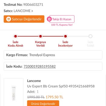 Yanıltıcı Ürün Gönderimi Ve Destek Eksikliği