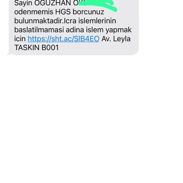 HGS Üzerinden Sahte Mesaj Ve Bilgi Kullanımı