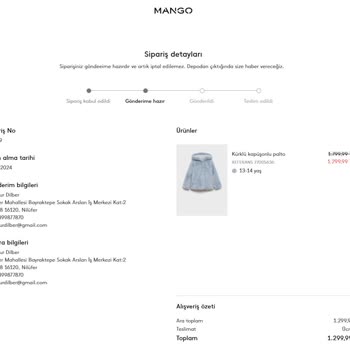 Mango'dan Geciken İade Süreci