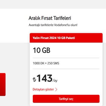 Vodafone'da Ani Fiyat Değişikliği Şoku