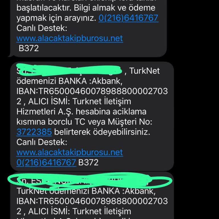 TurkNet İptal Edilen Abonelikler İçin Sürekli Borç Araması!