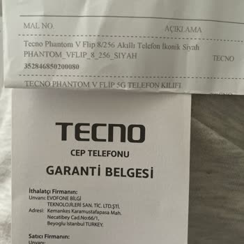 Tecno Phantom V Flip 5G Ekran Sorunu Ve Yüksek Servis Ücreti