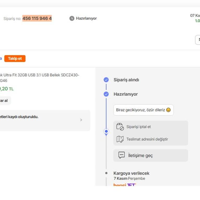 Hepsiburada'da Tedarik Edilemeyen Ürün Sorunu!