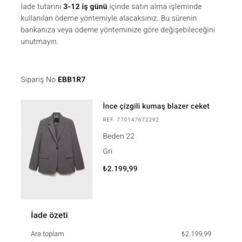 Ödeme Yapılan Ürün Gönderilmeden İptal Edildi!