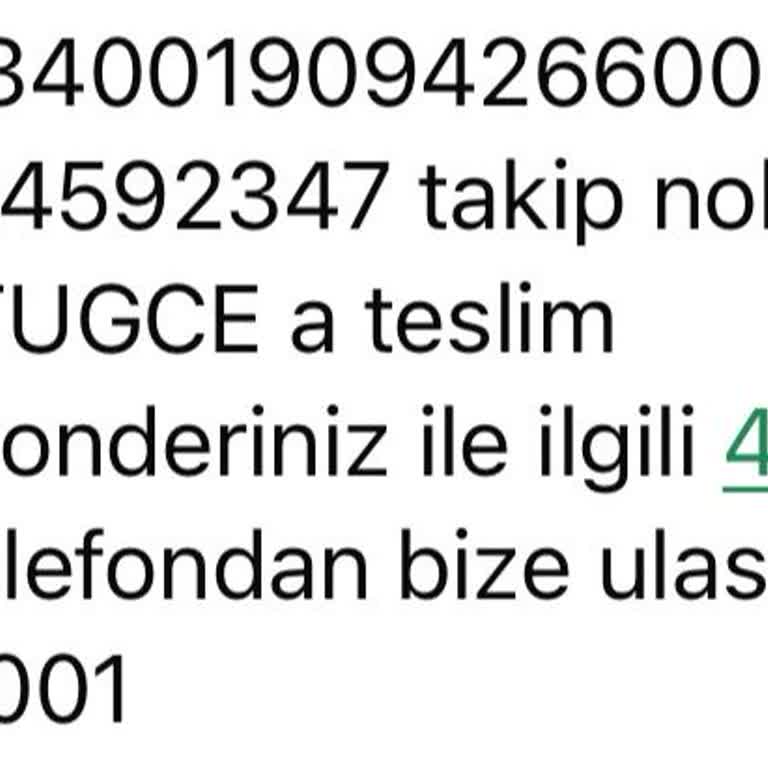 Teslim Edilmeyen Kargo Karmaşası