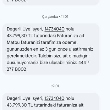 Erken Ödeme Komisyonu Aldınız, Faturayı Ödemediniz!