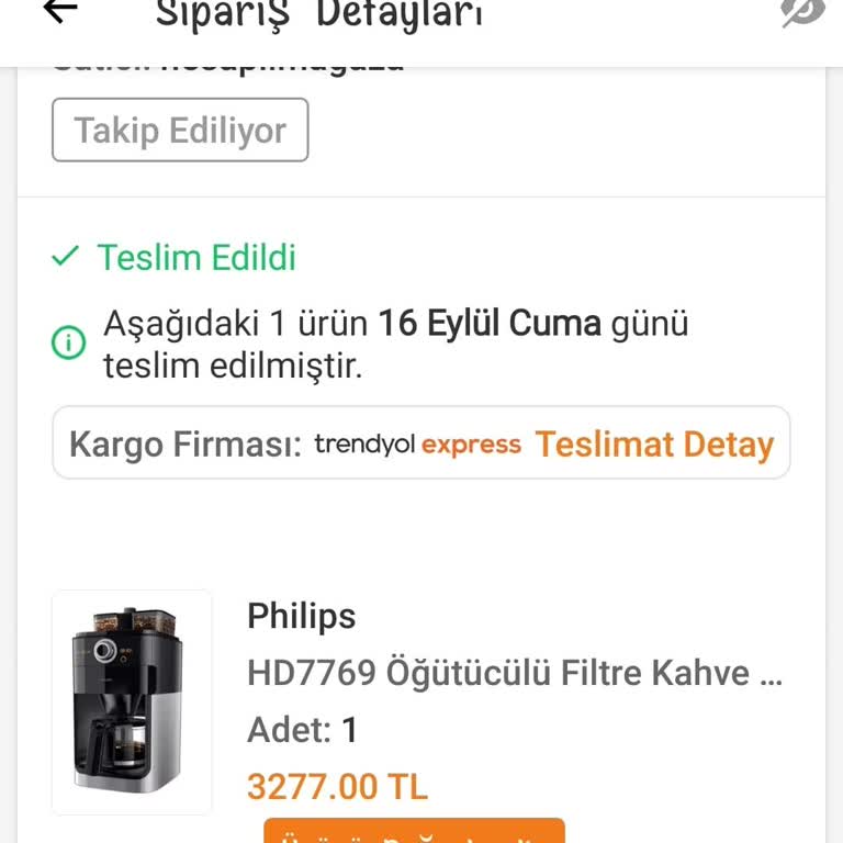 Philips Kahve Makinesi Yedek Parça Sorunu