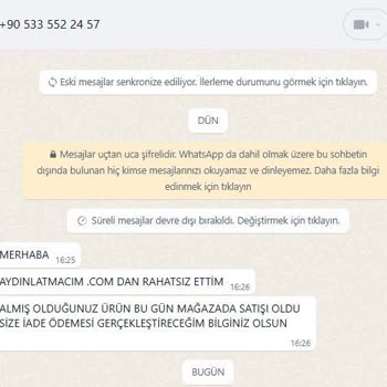 İade Edilmeyen Ürünler Ve Bekleyen Müşteri