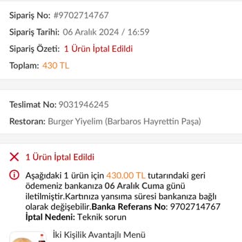 Teslimat Fiyaskosu Ve İade Sorunu