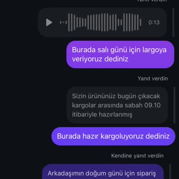 Kargolanmayan Sipariş Ve Cevapsız Mesajlar