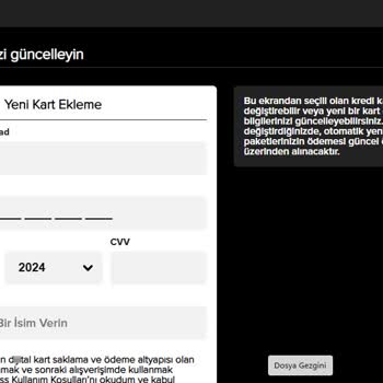 DSmart GO İptal Sorunu Ve Kart Bilgilerinin Silinmemesi