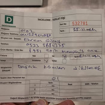 Deichmann'dan Aldığım Ayakkabının Tamir Süreci Ve İletişim Sorunu