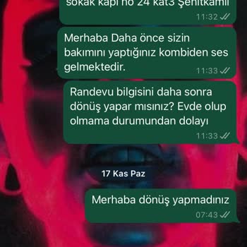 Kombi Bakımında Hayal Kırıklığı